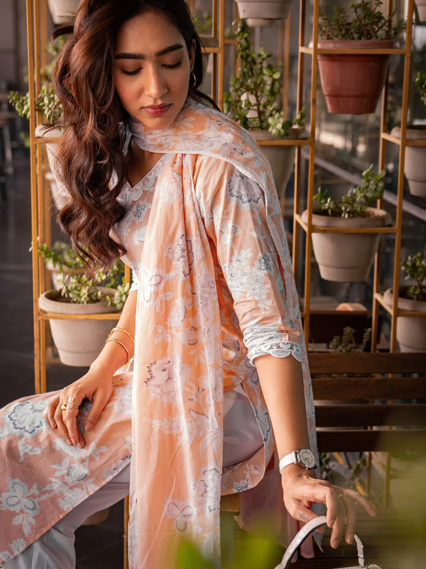 Printed Cotton Straight Suit Set With Dupatta (PACK OF 2)