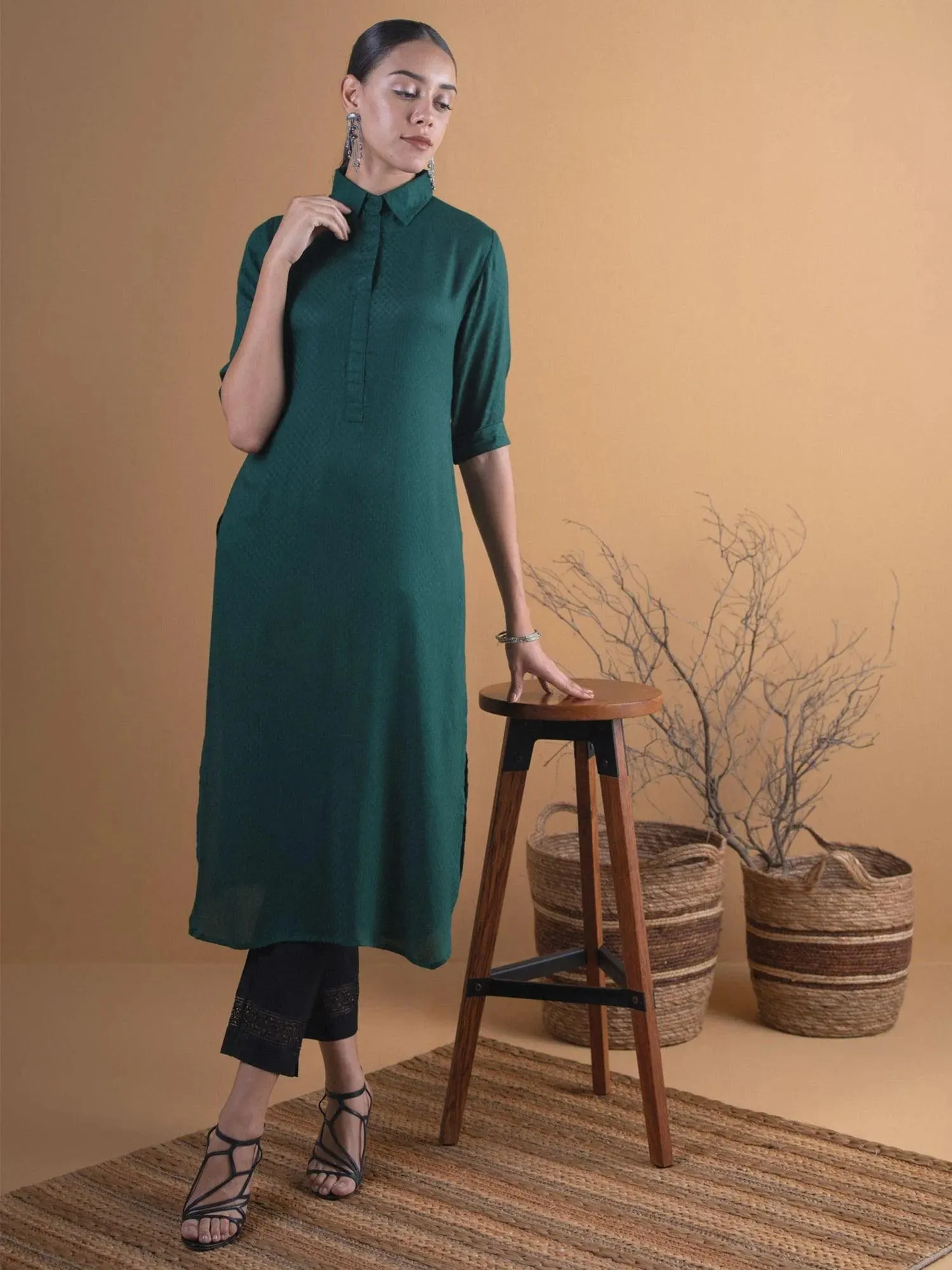 Design Rayon Kurta and Dress (PACK OF 2)