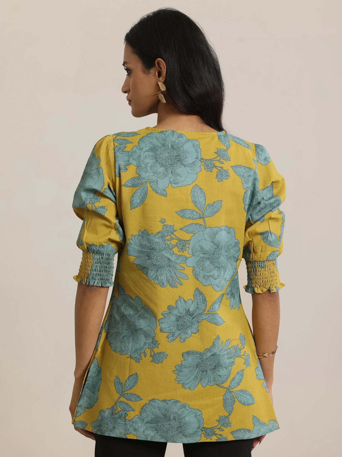 Printed Cotton Straight Short Kurti (PACK OF 2)