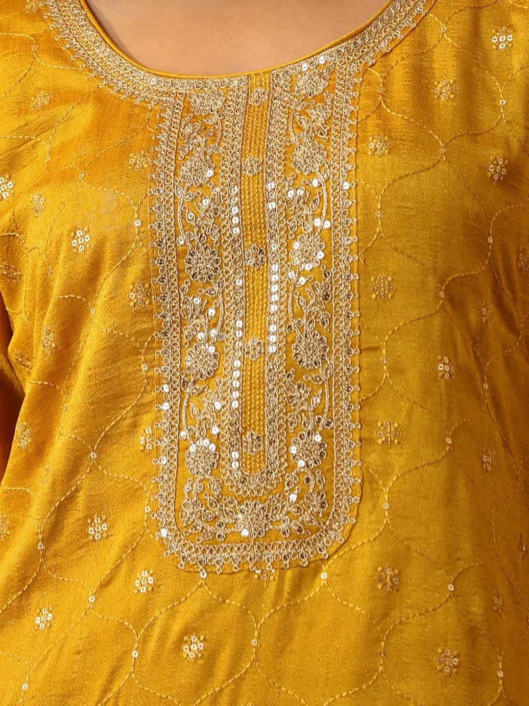 Blend Straight Kurta and Anarkali Suit With Trousers & Dupatta (PACK OF 2)
