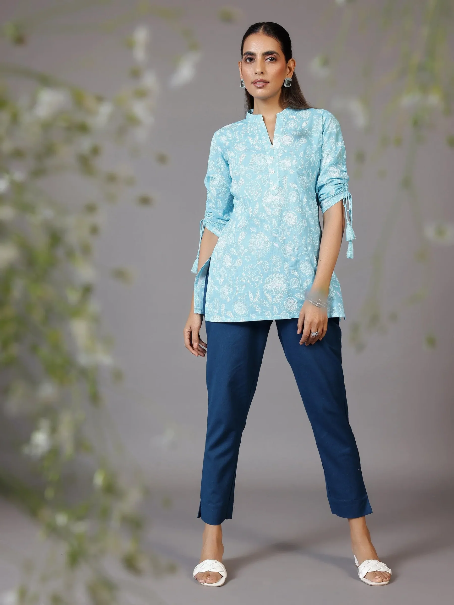 Printed Cotton Straight Short Kurti (PACK OF 2)