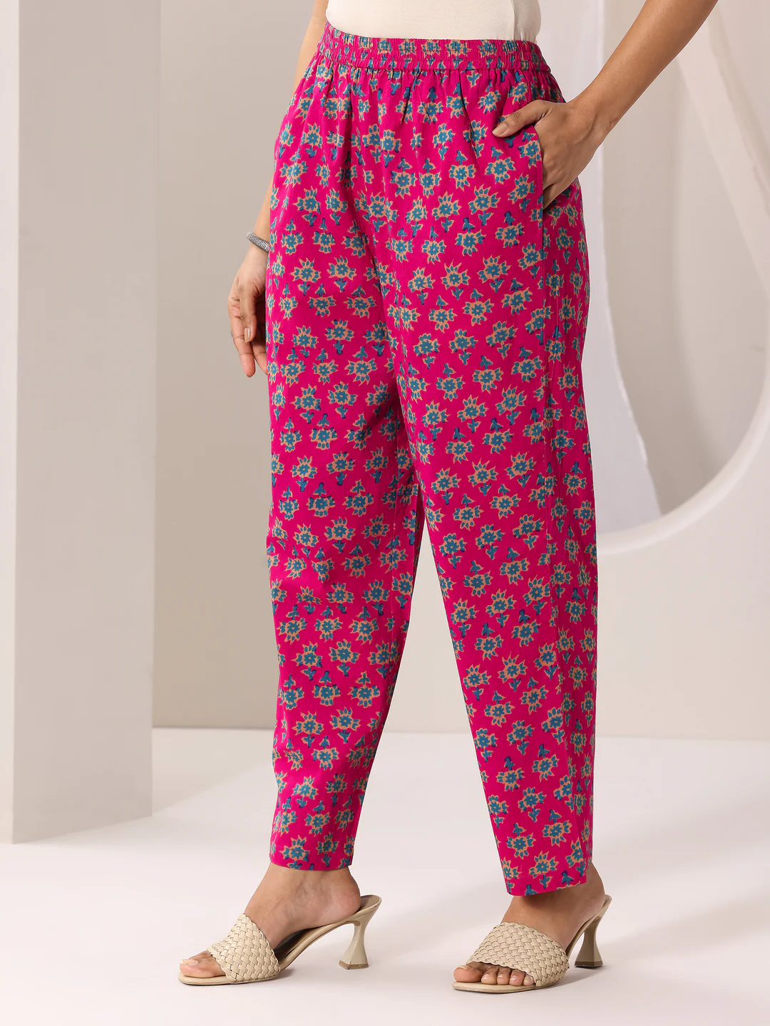 Printed Cotton Straight Suit With Dupatta (Pack Of 2)