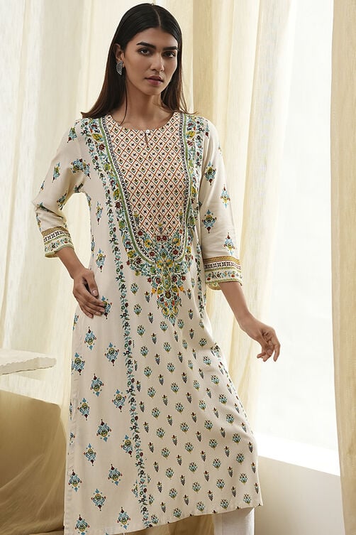 PRINTED STRAIGHT KURTA (Pack Of 2)