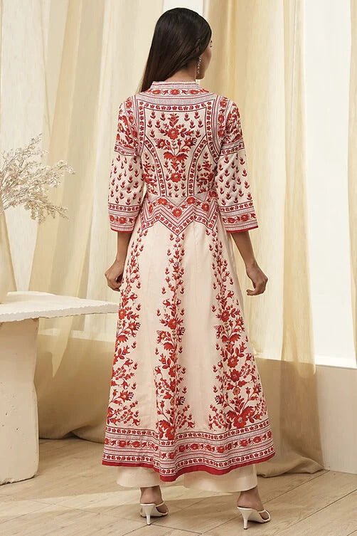 PRINTED STRAIGHT KURTA (Pack Of 2)