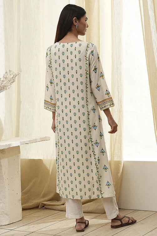 PRINTED STRAIGHT KURTA (Pack Of 2)