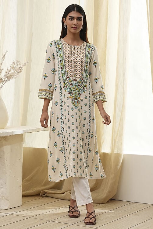 PRINTED STRAIGHT KURTA (Pack Of 2)