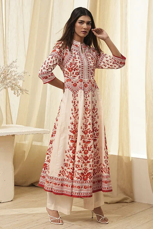 PRINTED STRAIGHT KURTA (Pack Of 2)