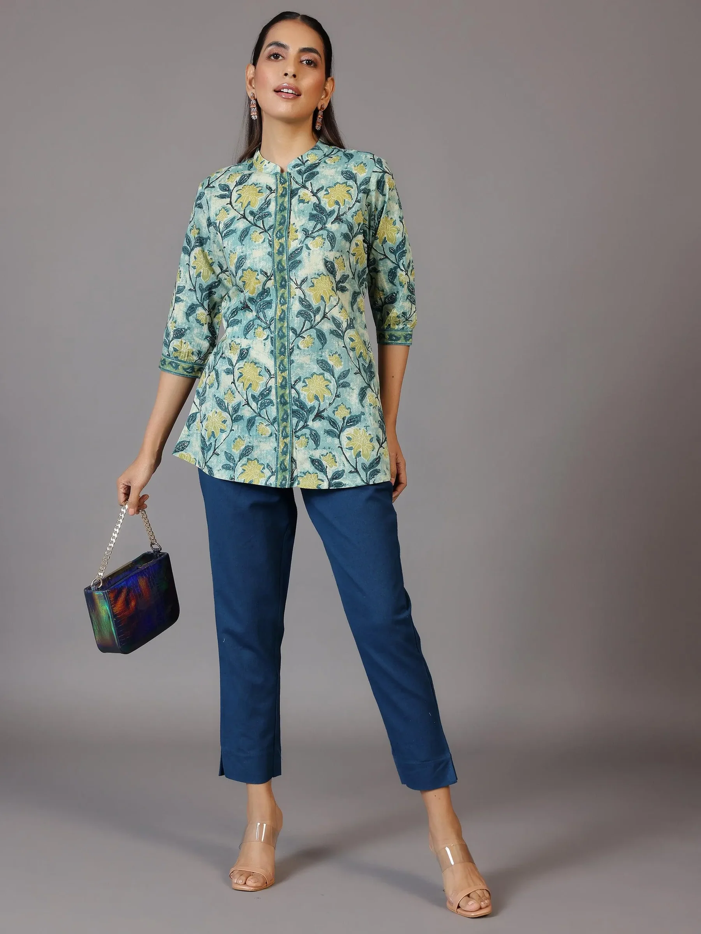 Printed Cotton Straight Kurti (PACK OF 2)