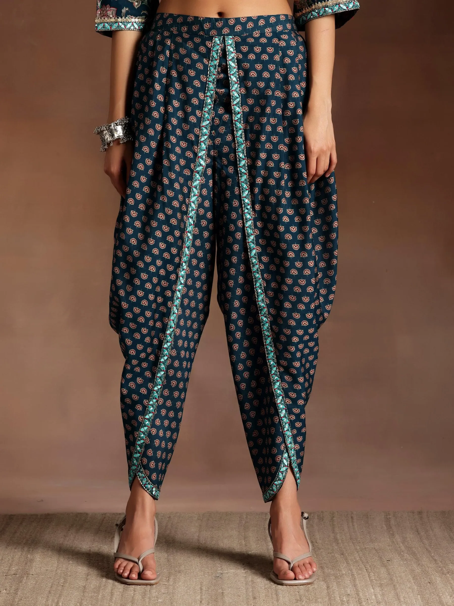 Printed Silk Blend Straight Suit With Dupatta (Pack Of 2)